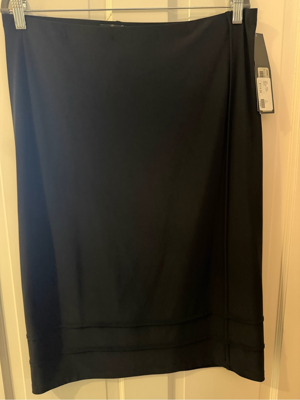 NWT Sympli Metric Skirt Sz 14 Black Layered Hem